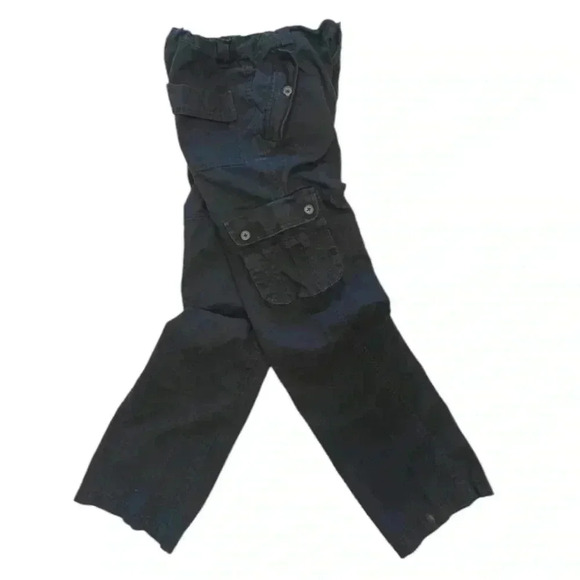 Roots Unisex Black Cargo Pants Size 12 - Picture 2 of 9